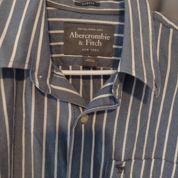 Mens large  Ambercrombie & Fitch long sleeve button down shirt - Picture 2 of 3